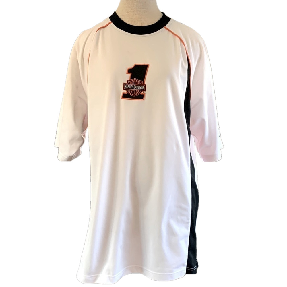 Harley Davidson sz XL white short sleeve tshirt with logo on front